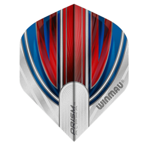 Dart Flights | Winmau Prism Alpha Red & White 6915.113 | Winmau | Transparent material, standardform, 3-pack | Dartpilar, hög prestanda, stabilitet, h