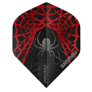 Dart Flights | Winmau Prism Alpha Black & Red 6915.124 | Winmau | Standardform, Vikt: 3g, Mått: 40 × 1 × 111 mm | Darttillbehör, För nybörjare och erf