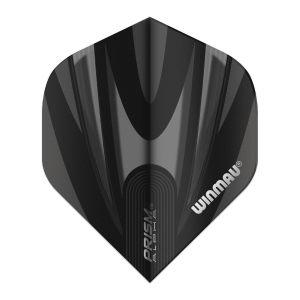 Dart Flights | Winmau Prism Alpha Black & Grey 3-pack | Winmau | 40 × 1 × 111 mm, Vikt: 3g | Dartspel, Darts, Tävlingsdart, Träningsutrustning