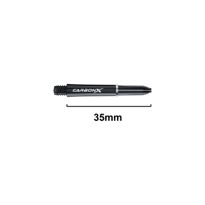 Dartskaft | Winmau Carbon Fibre Short 7101.101 | Winmau | Kolfiber och nylon, 35 mm längd, 3-pack | Dartskaft, Darttillbehör, Hållbara dartskaf