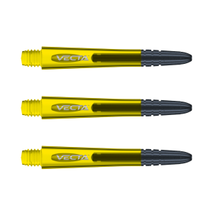 Dartskaft | Winmau Vecta Medium Yellow 40mm | Winmau | Kompositmaterial, 14g, Strömlinjeformad design | Dartskaft för nybörjare och erfarna spelare, E
