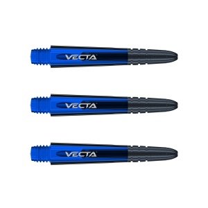 Dartskaft | Winmau Vecta Short Blue 7025-105 | Winmau | Längd 34 mm, Vikt 4 g, Polykarbonatstomme, 3-pack | Darttillbehör, Högpresterande skaft