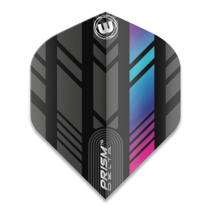 Dart Flights | Winmau Prism Delta Black & Rainbow 6915.212 | Winmau | Standardform, Vikt: 3g, Mått: 40 × 1 × 111 mm | Aerodynamiska Dart Flights för b