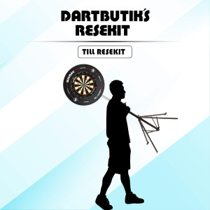 Dart Resekit | Bärbart Darttillbehör med Stand och Skydd | Mission | Inkluderar Blade 6 Bull's Guard Foam Surround Red, Magnetisk Torus, Lätt Transpor