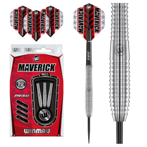 Dartpilar | Maverick 22 gram Dartpilar | Winmau | Tungsten, Aerodynamisk design, Hållbarhet | Nybörjare, Erfarna spelare, Kontrollerad kastupplevelse