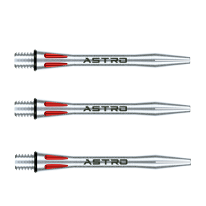 Dartskaft | Astro Aluminium Red Intermediate 7012-402 | Astro | 41 mm, Aluminium, 3-pack, 55 g | Dartskaft, Precision, Stabilitet