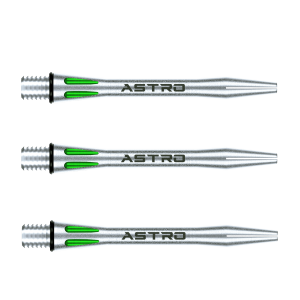 Dartpil | Astro Aluminium Green Intermediate 7012-404 Dartskaft | Astro | Längd 41 mm, Vikt 55 g, 3-pack | Hållbart aluminium, Bra balans och kontroll