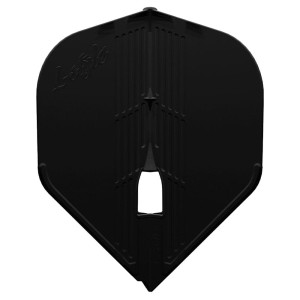 Dart Flights | L-Style L1KPRO Kami Standard Black | L-Style | 3-pack, hållbara och motståndskraftiga, passar alla Dartskaft | Dartspel, träning, tävli