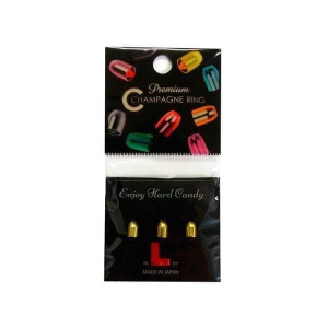 Dartpilstillbehör | Premium Champagne Ring Gold - L-Style Skaft | L-Style | 3 ringar, 1.6g, 50x1x100 mm | Dart flights låsning, stabilitet, elegant de