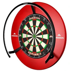 Dartbelysning | Mission Torus 270 Dartboard Lighting | Mission | 270 graders ljusspridning, magnetfäste, skuggfri belysning | Optimera sikten, perfekt