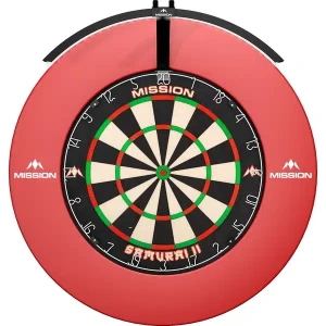 Dartbelysning | Mission Torus 100 - Portabel Belysningslösning för Darttavlor | Mission | Lättviktig, Kompakt, 100 graders belysningsvinkel | Perfekt