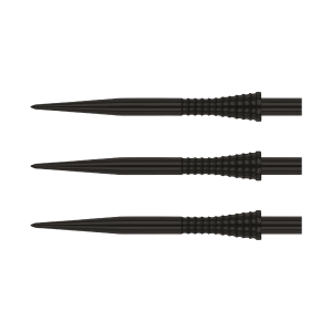Dartspetsar | Red Dragon Raptor GT Gripped Points 33mm Svart | Red Dragon | Greppvänlig design för bättre kontroll, passar både amatörer och proffs |