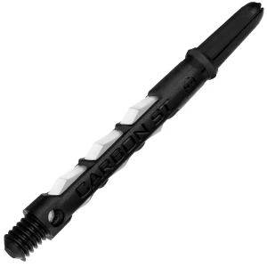 Dartskaft | Harrows Carbon ST Shaft Black & White - Intermediate | Harrows | Kolfiber och polykarbonat, 4 gram, aerodynamisk design, förstärkt pyramid
