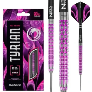 Dartpilar | Red Dragon Tyrian 90% 24g Tungsten | Red Dragon | 90% tungsten, slank design, optimal balans för precision och hållbarhet | Dartentusiast,