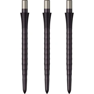 Dartspetsar | Mission Sniper Ripple Points 32MM - Svart | Mission | 10 g, Ripple-design för bättre grepp och precision | Darttillbehör, förbättra ditt