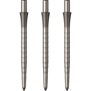 Dartspetsar | Mission Sniper Ripple Points 32MM Silver | Mission | 10 g, 32 mm längd, passar de flesta dartpilar | Dartutrustning, precision, kontroll
