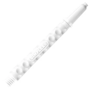 Dartpilsskaft | Harrows Dimplex Shaft Nylon White - Intermediate | Harrows | Längd: Intermediate, Material: Nylon, Färg: Vit | Darttillbehör, Stabilis