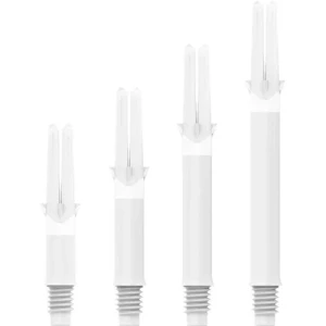 Dartskaft | L-Shaft Locked Straight White 190 | L-Style | 19 mm, Vit, 3-pack med champagneringar | Dartskaft, Precision, Hållbarhet, Dartspel