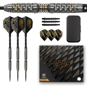 Dartpilar | Harrows Opus 90% Tungsten 24g | Harrows | Tungstenvikt, Bra grepp, Slimcase medföljer | Perfekta för nybörjare och erfarna spelare, Anpass