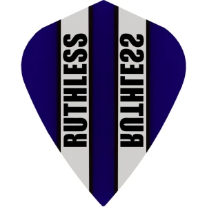 Dart Flights | Ruthless Clear Panel Classic Flights Kite Shape - Mörkblå | Ruthless | 4g, 45 × 1 × 111 mm | Stabilitet, precision, aerodynamik, dartut
