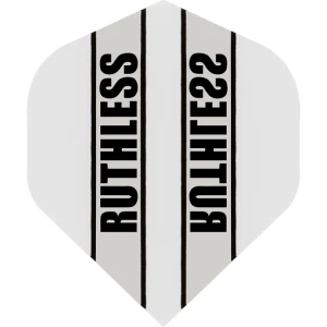 Dart Flights | Ruthless Clear Panel Classic Flights Standard - Vit | Ruthless | 3-pack, 4 gram, standardmått 45 x 1 x 111 mm | Darttillbehör, mångsidi