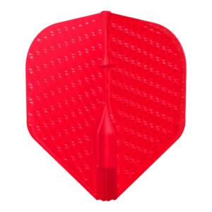 Dart Flights | L-Style L1EZ Dimple Flight - Röd | L-Style | Dimple-yta för bättre aerodynamik och precision, kompatibel med standard dartpilar | Darts