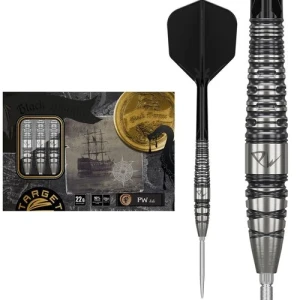 Target Japan Black Marque PW 2.0 Swiss Point 90% Steel Tip Darts - 22 gram