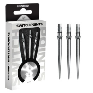 Winmau Switch Point Smooth Silver - 26mm