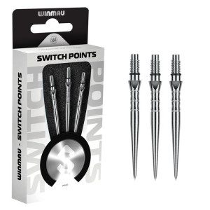 Winmau Switch Point Wave Silver - 26mm