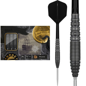 Target Japan Black Marque Phantom Swiss Point 90% Steel Tip Darts - 22 gram