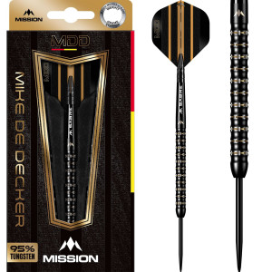 Mission Mike de Decker Black Gold PVD 95% - Steel Tip Darts - 22 gram