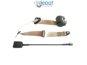 Automatikgurt vorn beige mit Seilschloß 45 cm