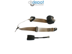 Automatikgurt vorn beige mit Seilschloß 20 cm