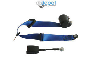 Automatikgurt vorn blau mit Seilschloß 20 cm