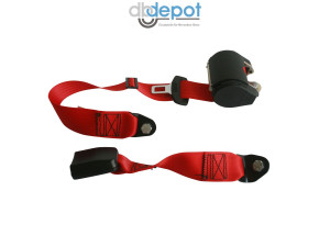 Automatikgurt Heckanbau rot 3-Punkt mit Bandschloß 30 cm