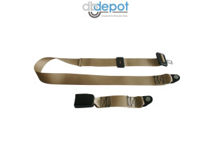 Beckengurt mit Bandschloß 30 cm beige