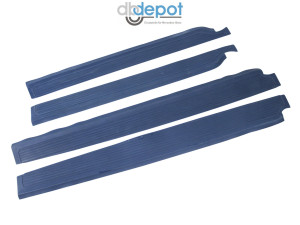 Satz Gummibeläge Aussenschweller W 109 blau