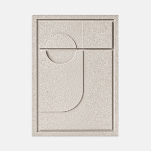 Obraz ścienny 3D - 50 x 2 x 70 cm - GEOMETRIC II - Natural Cream - Murso