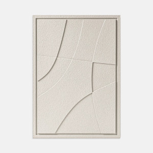 Obraz dekoracyjny relief - 50 x 2 x 70 cm - ABSTRACT II - Natural Cream - Murso