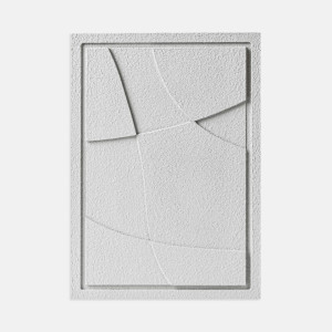 Obraz ścienny 3D - 35 x 2 x 50 cm - ABSTRACT IV - Bianco - Murso