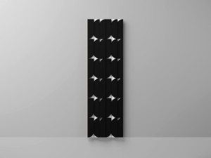 Biały panel dekoracyjny z czarnymi klockami 3D ARCO Clickform – Murso