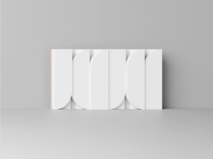Panel dekoracyjny mini z klockami 3D ARCO Clickform - Biały - Murso