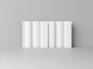 Panel dekoracyjny mini z klockami 3D FREDDO Clickform - Biały - Murso