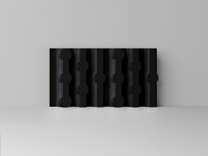 Panel dekoracyjny mini z klockami 3D MILO Clickform - Czarny - Murso