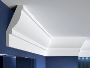 Listwa przysufitowa FE5/ 25 x 10,5 x 200 cm/ Decor System / do każdego wnętrza / montaż na klej / odporność na wilgoć