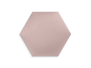 Różowy panel tapicerowany 30x26 Welur heksagon