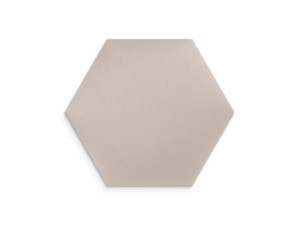 Beżowy panel tapicerowany 30x26 Welur heksagon