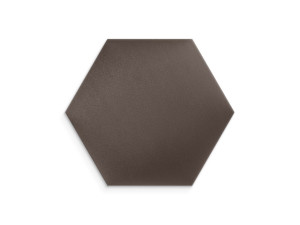 Panel ścienny tapicerowany Brązowy Welur 30x26 heksagon