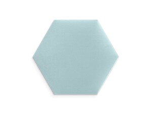 Panel ścienny tapicerowany Miętowy Welur 30x26 heksagon