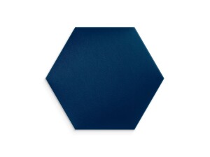 Granatowy panel tapicerowany 30x26 Welur heksagon